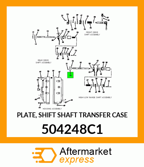 PLATE, SHIFT SHAFT TRANSFER CASE 504248C1