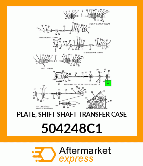 PLATE, SHIFT SHAFT TRANSFER CASE 504248C1