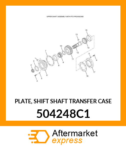 PLATE, SHIFT SHAFT TRANSFER CASE 504248C1