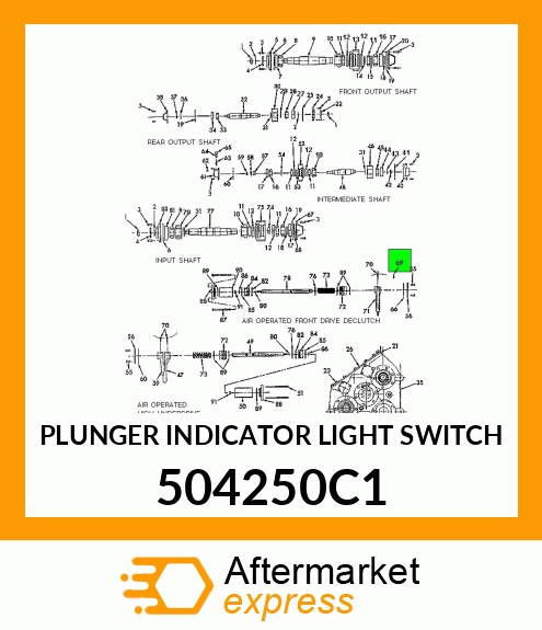 PLUNGER INDICATOR LIGHT SWITCH 504250C1