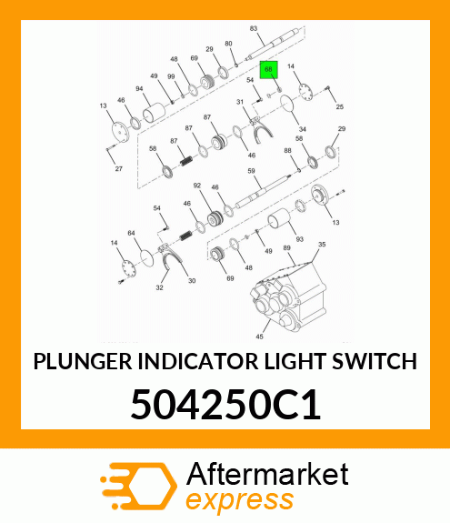 PLUNGER INDICATOR LIGHT SWITCH 504250C1