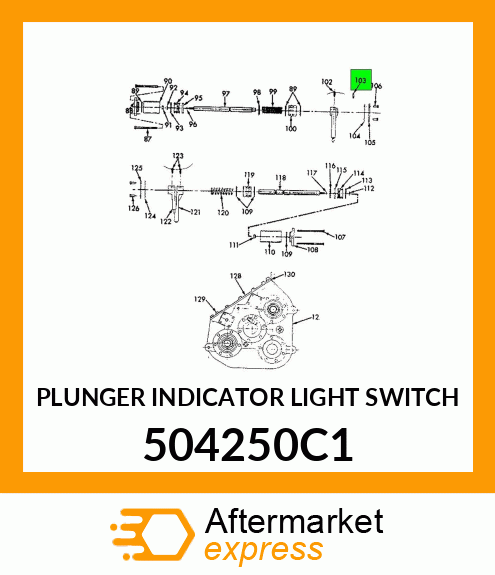 PLUNGER INDICATOR LIGHT SWITCH 504250C1