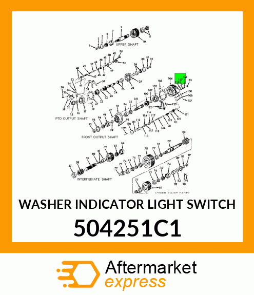 WASHER INDICATOR LIGHT SWITCH 504251C1