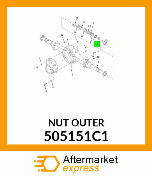 NUT OUTER 505151C1
