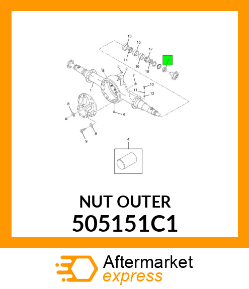 NUT OUTER 505151C1
