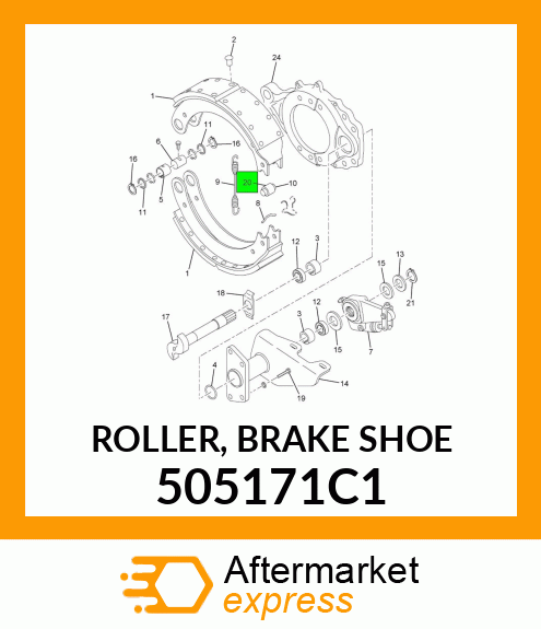 ROLLER, BRAKE SHOE 505171C1