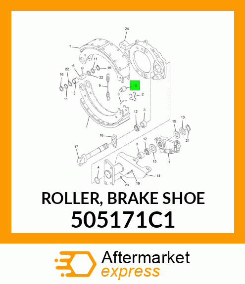 ROLLER, BRAKE SHOE 505171C1