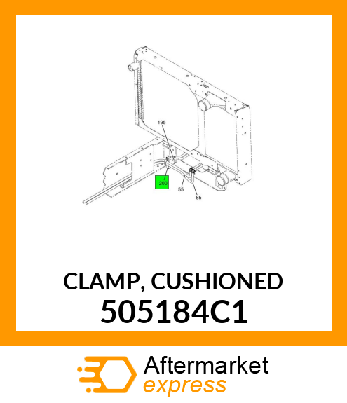 CLAMP, CUSHIONED 505184C1