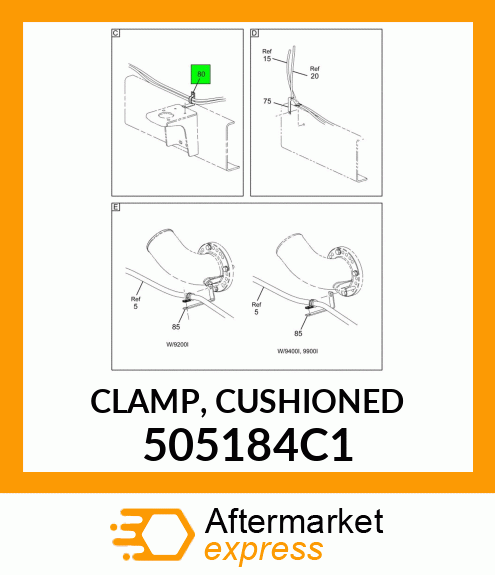 CLAMP, CUSHIONED 505184C1