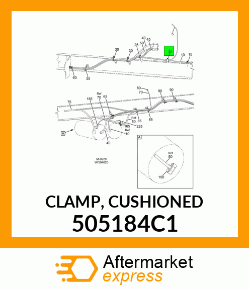 CLAMP, CUSHIONED 505184C1