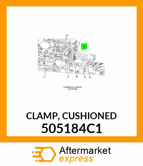 CLAMP, CUSHIONED 505184C1