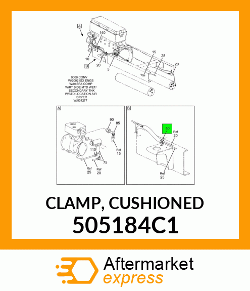 CLAMP, CUSHIONED 505184C1