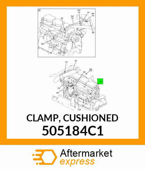 CLAMP, CUSHIONED 505184C1