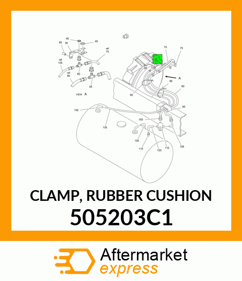 CLAMP, RUBBER CUSHION 505203C1