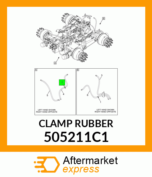 CLAMP RUBBER 505211C1