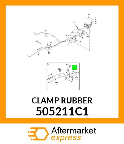 CLAMP RUBBER 505211C1