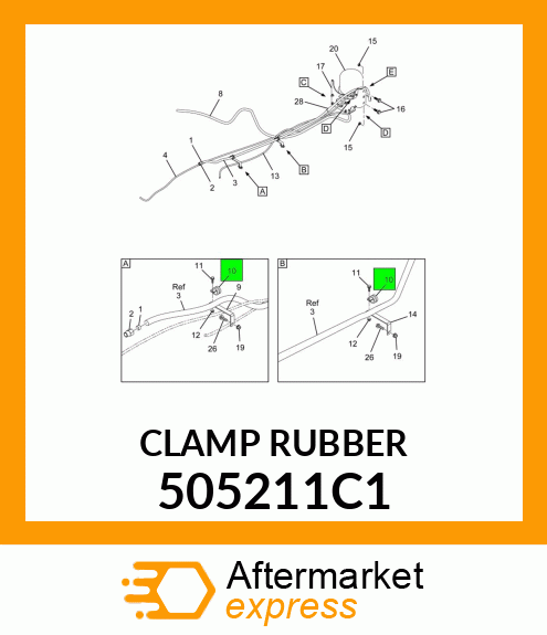 CLAMP RUBBER 505211C1