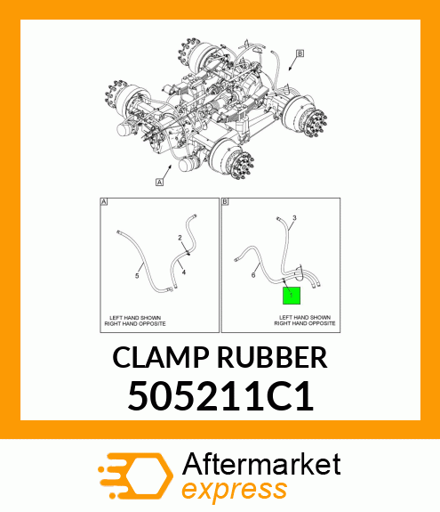 CLAMP RUBBER 505211C1