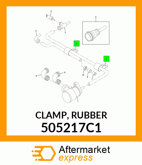 CLAMP, RUBBER 505217C1