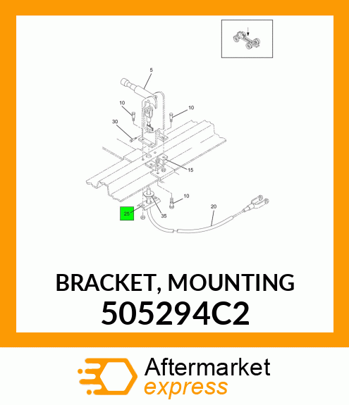 BRACKET, MOUNTING 505294C2