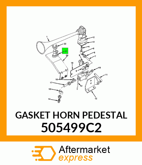 GASKET HORN PEDESTAL 505499C2