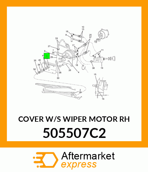 COVER W/S WIPER MOTOR RH 505507C2