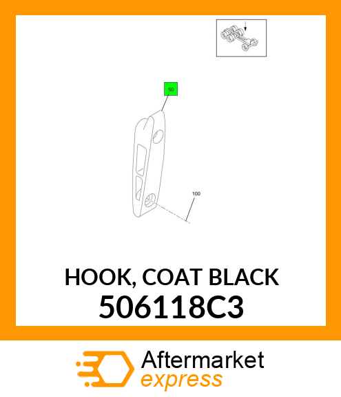 HOOK, COAT BLACK 506118C3