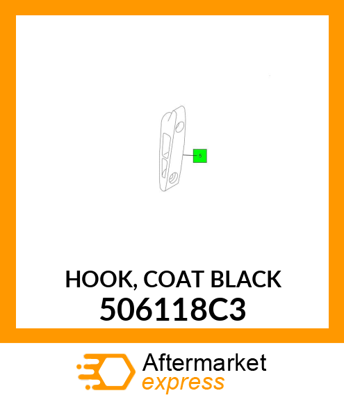 HOOK, COAT BLACK 506118C3