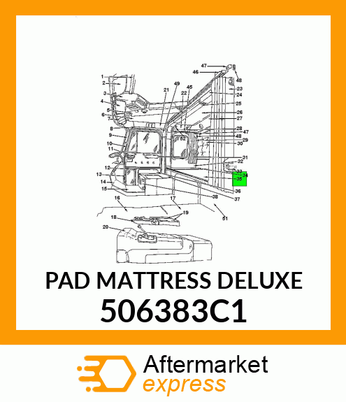 PAD MATTRESS DELUXE 506383C1