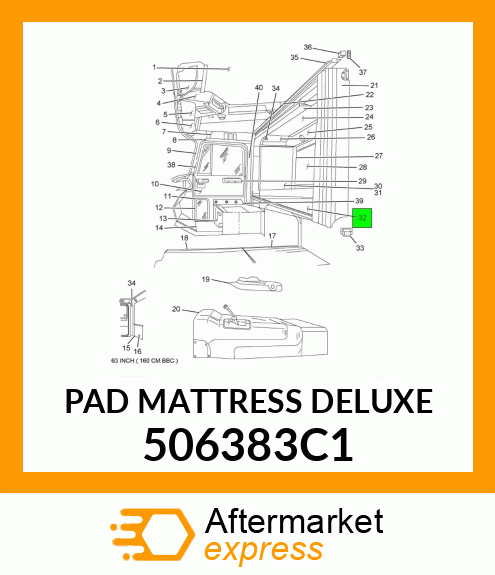 PAD MATTRESS DELUXE 506383C1