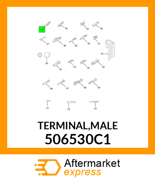 TERMINAL,MALE 506530C1