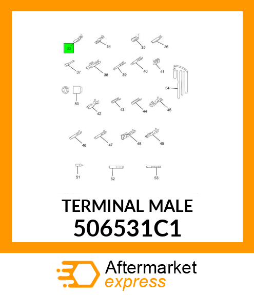 TERMINAL MALE 506531C1