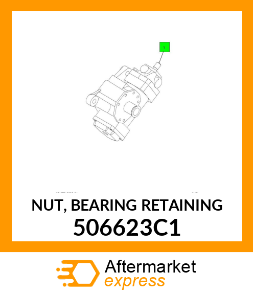 NUT, BEARING RETAINING 506623C1