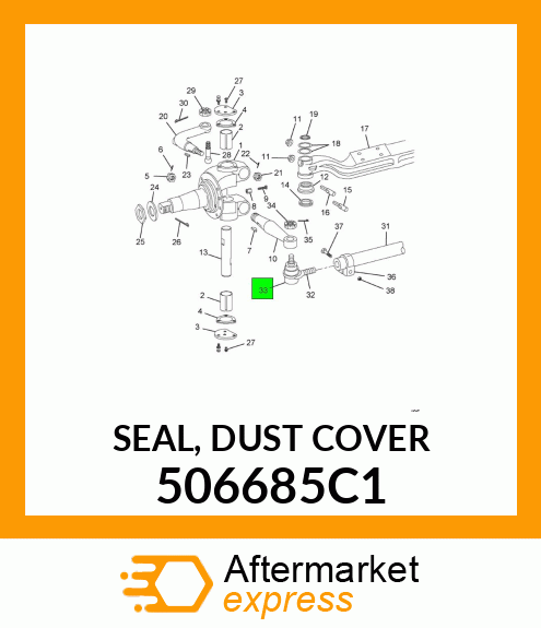 SEAL, DUST COVER 506685C1