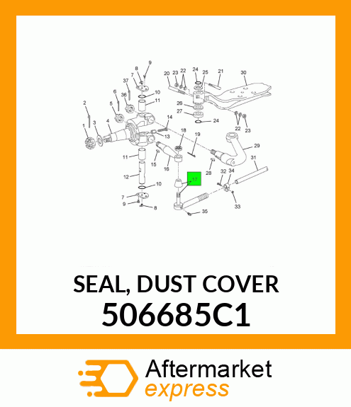 SEAL, DUST COVER 506685C1