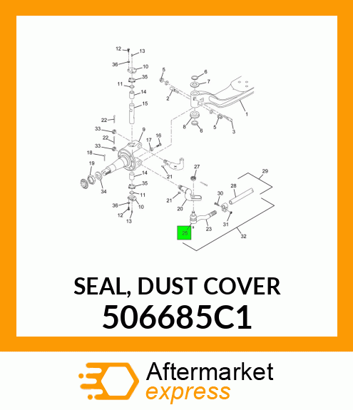 SEAL, DUST COVER 506685C1