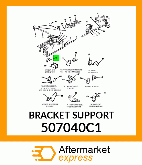 BRACKET SUPPORT 507040C1