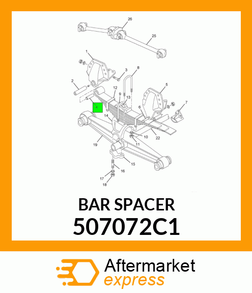 BAR SPACER 507072C1