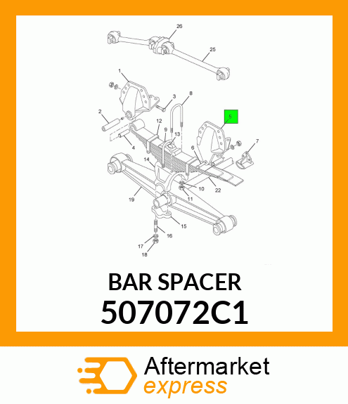 BAR SPACER 507072C1