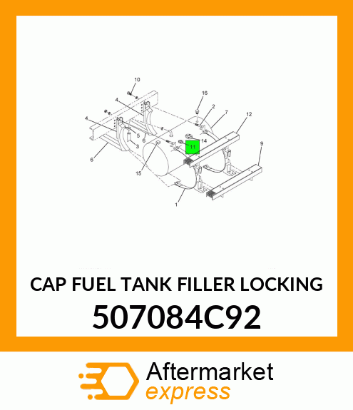 CAP FUEL TANK FILLER LOCKING 507084C92