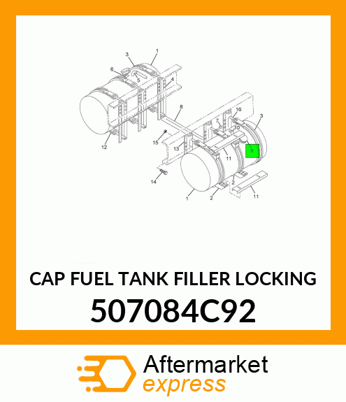 CAP FUEL TANK FILLER LOCKING 507084C92