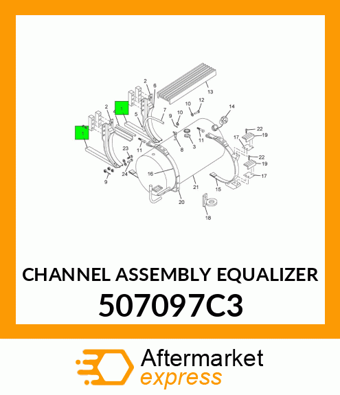 CHANNEL ASSEMBLY EQUALIZER 507097C3