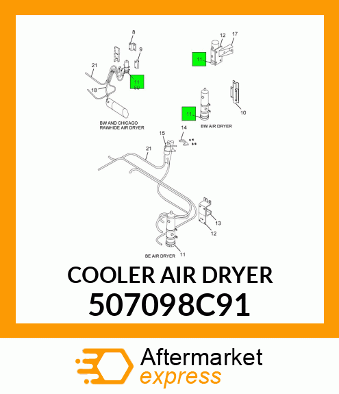 COOLER AIR DRYER 507098C91