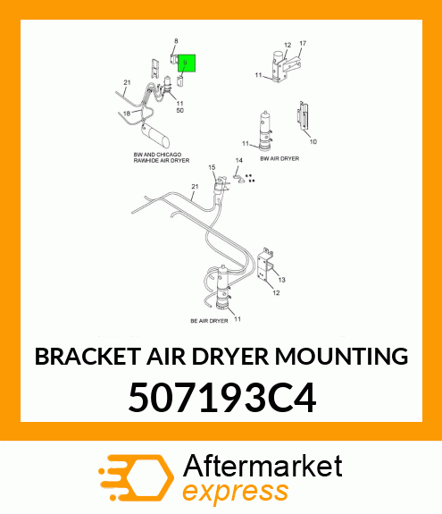 BRACKET AIR DRYER MOUNTING 507193C4