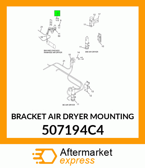 BRACKET AIR DRYER MOUNTING 507194C4