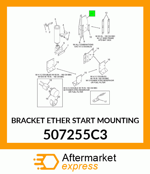 BRACKET ETHER START MOUNTING 507255C3