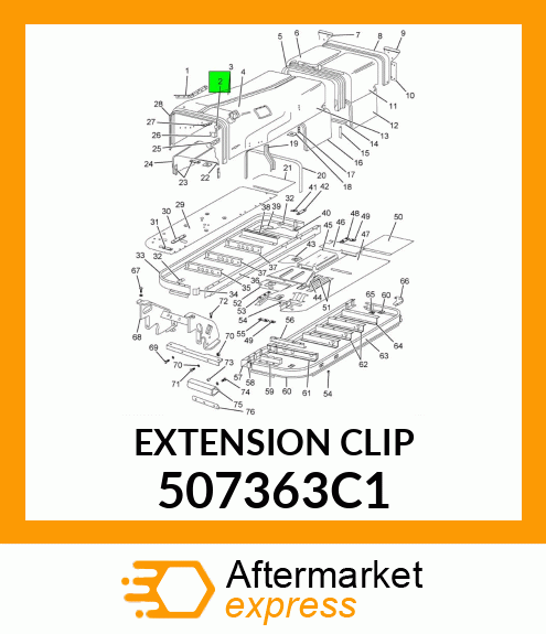 EXTENSION CLIP 507363C1