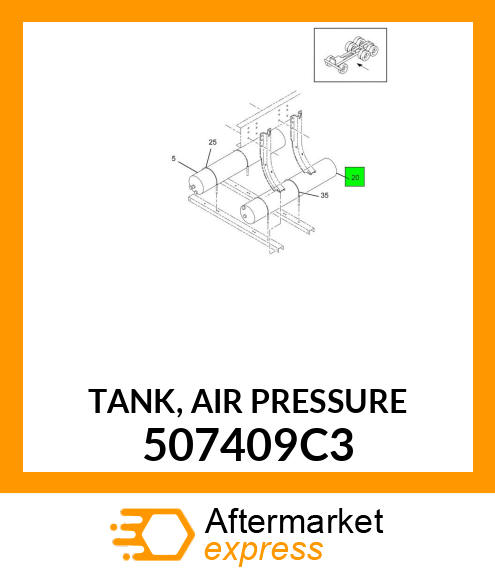 TANK, AIR PRESSURE 507409C3