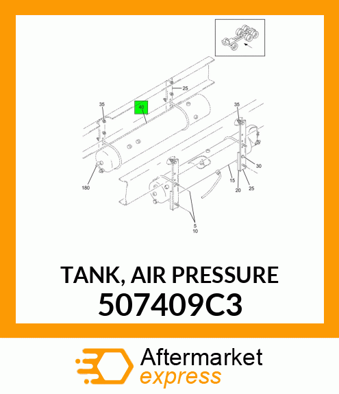 TANK, AIR PRESSURE 507409C3