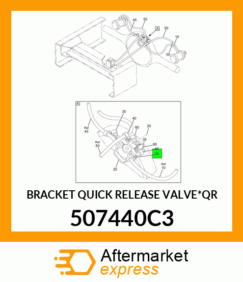 BRACKET QUICK RELEASE VALVE*QR 507440C3